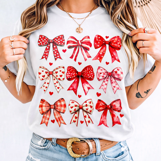 Valentine’s Day "Bows & Hearts" Collage