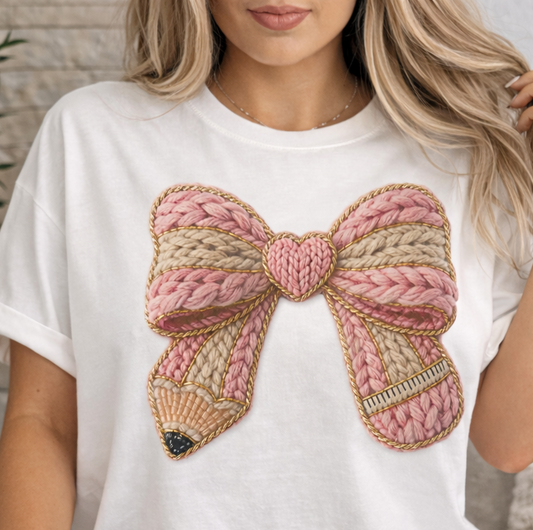 Knitted Bow Pencil