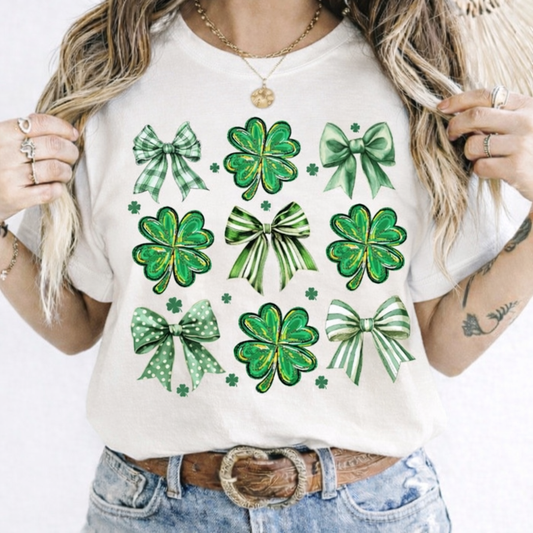St. Patrick’s Day Bow & Clover