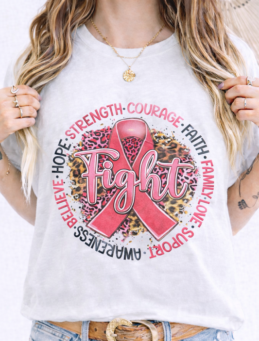 Breast Cancer - FIGHT Ribbon