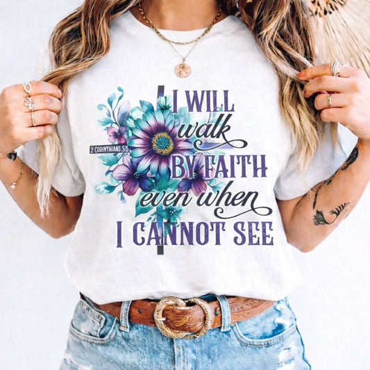 2 Corinthians 5:7 – I Will Walk by Faith Floral